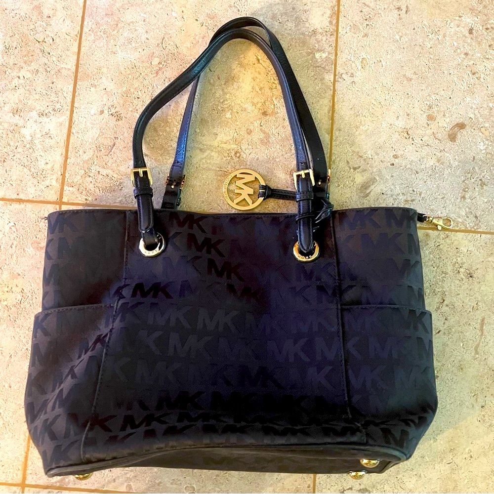 Michael Kors Black Logo Shoulder Bag